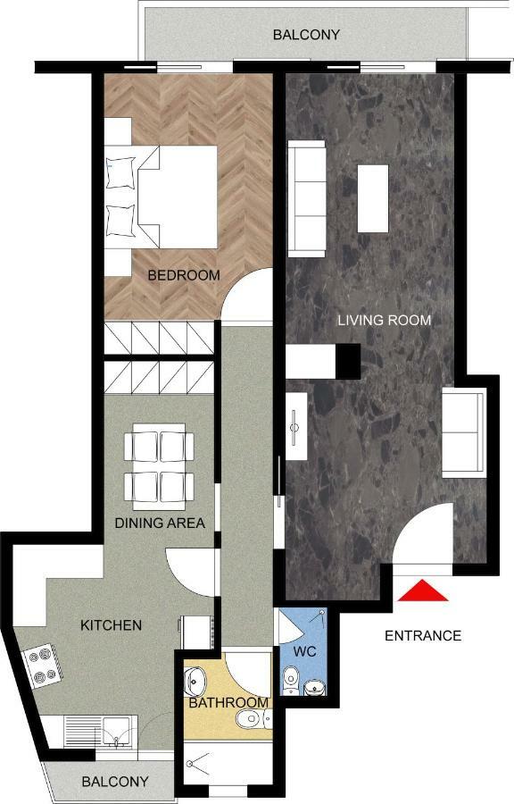 Tranquil Central Apt, Behind Athens Caravel Area Exteriör bild