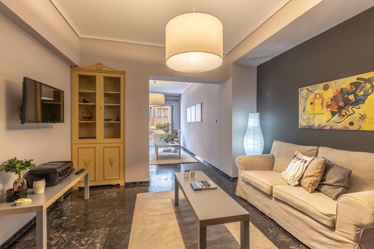 Tranquil Central Apt, Behind Athens Caravel Area Exteriör bild