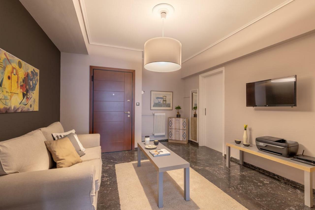 Tranquil Central Apt, Behind Athens Caravel Area Exteriör bild